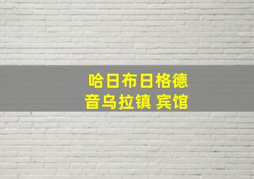 哈日布日格德音乌拉镇 宾馆